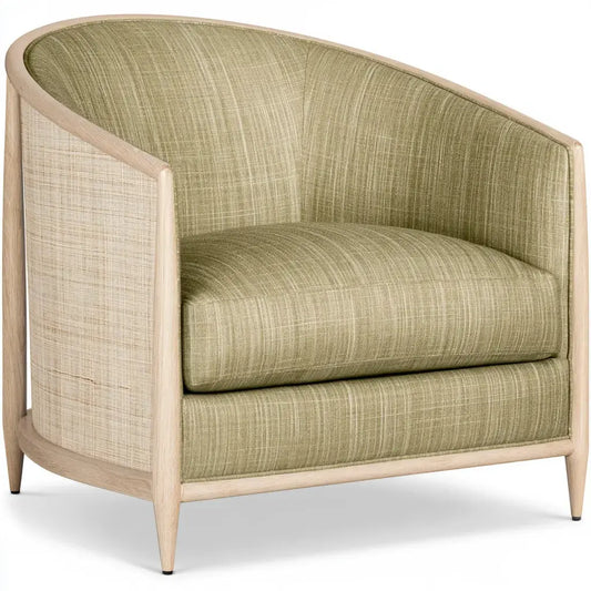Sillón con respaldo envolvente de trama fina - beige/verde - foldablegardenbench